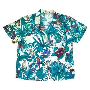 Vintage GAP Tropical casual Button Down Shirt